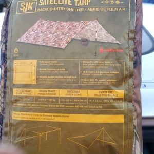Satellite tarp back country shelter